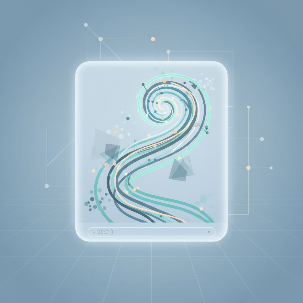 A conceptual illustration featuring abstract mathematical graphs and data visualizations emerging from a stylized Desmos graphing calculator screen, symbolizing clarity and mastery for standardized tests.