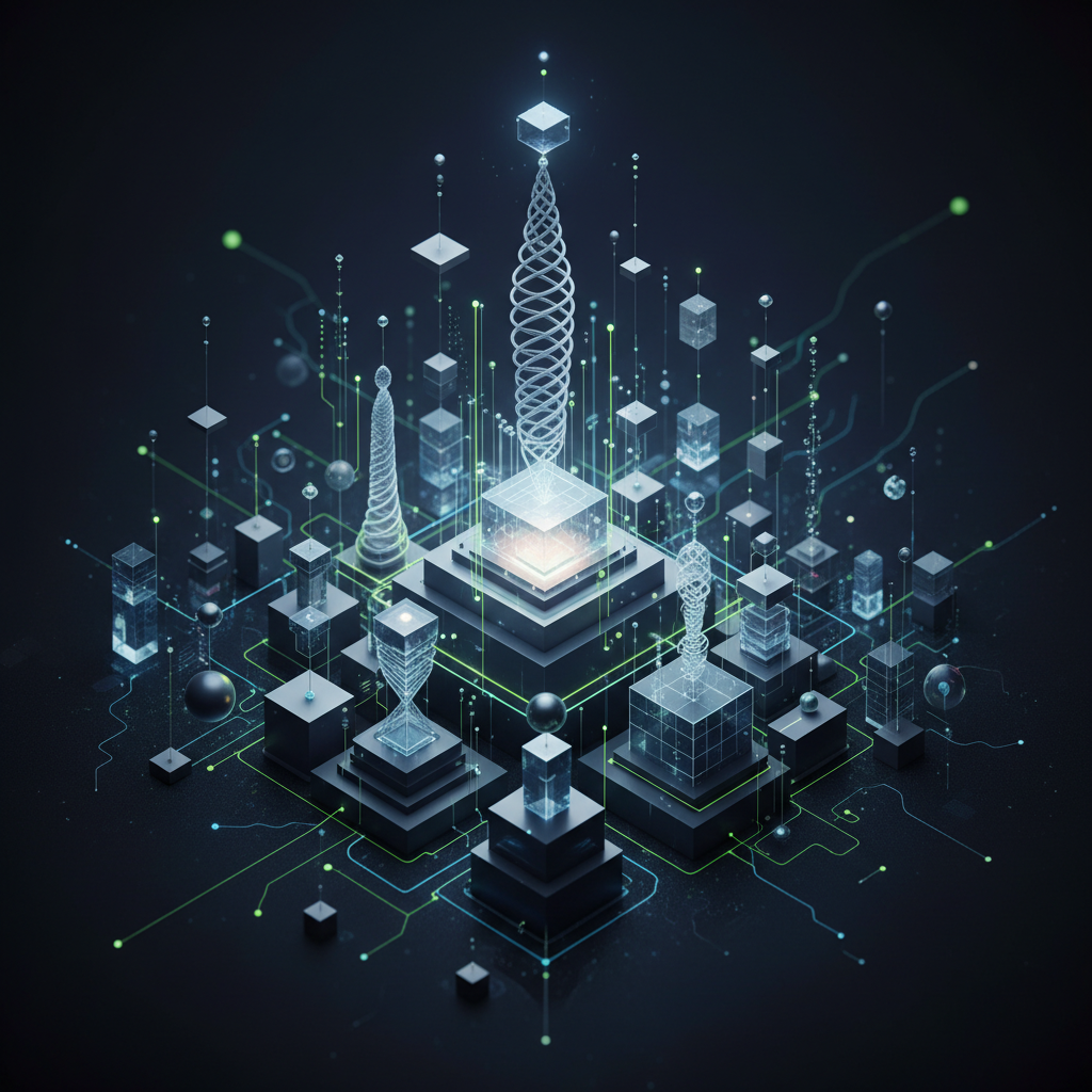 Abstract digital illustration of glowing geometric shapes and data points, symbolizing precise fitness measurement and adherence to professional standards.